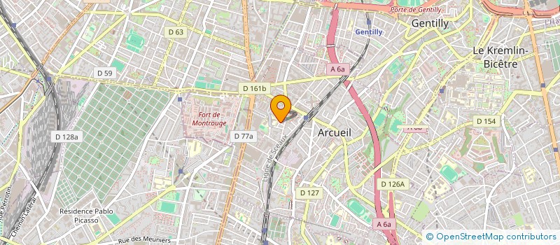 localisation de l'entreprise MONSIEUR ANTHONY JUTON  ARCUEIL
