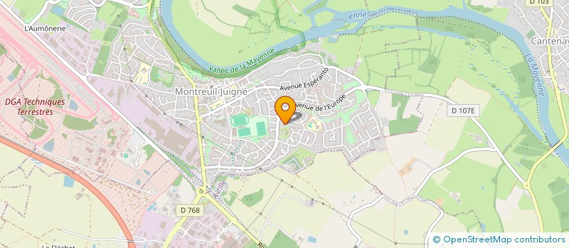 localisation de l'entreprise MONSIEUR ANTHONY KALLASSY  MONTREUIL-JUIGNE