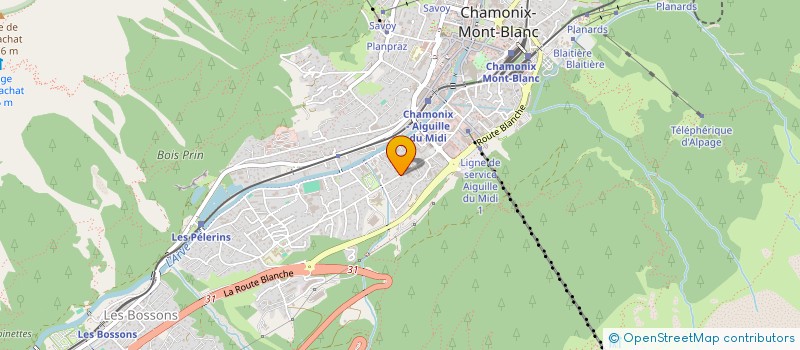 localisation de l'entreprise MONSIEUR ANTHONY KALLAY  CHAMONIX-MONT-BLANC