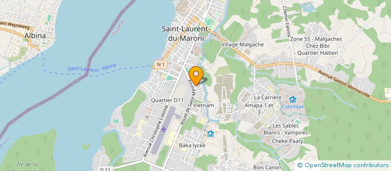 localisation de l'entreprise MONSIEUR ANTHONY KEMCY PLENET à SAINT-LAURENT-DU-MARONI
