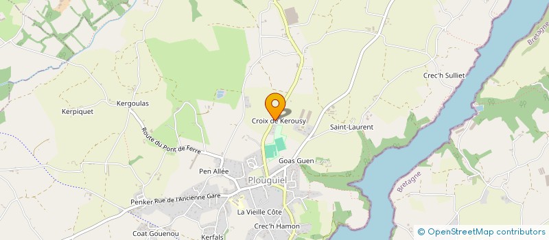 localisation de l'entreprise MONSIEUR ANTHONY KERAVIS  PLOUGUIEL
