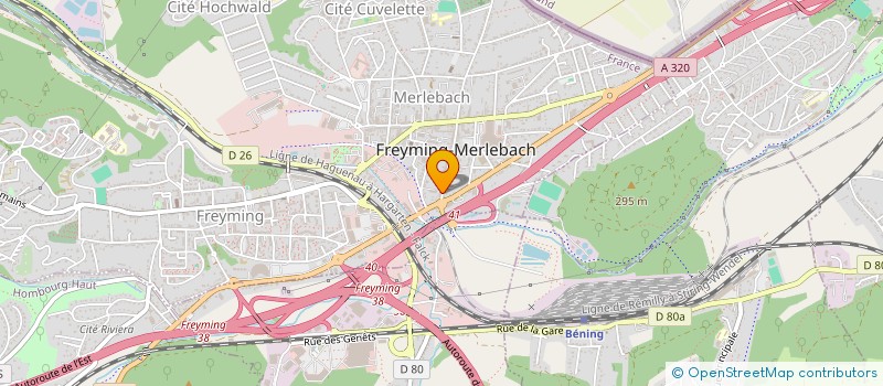 localisation de l'entreprise MONSIEUR ANTHONY KIENER  FREYMING-MERLEBACH