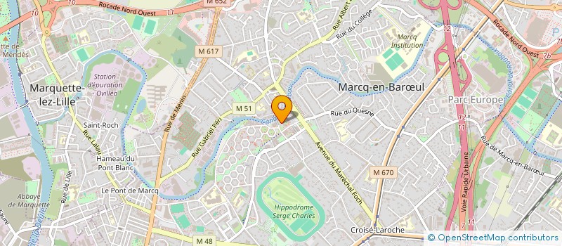 localisation de l'entreprise MONSIEUR ANTHONY KRAWCZYK  MARQUETTE-LEZ-LILLE