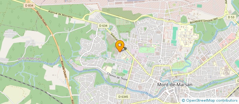 localisation de l'entreprise MONSIEUR ANTHONY LABORDE  MONT-DE-MARSAN