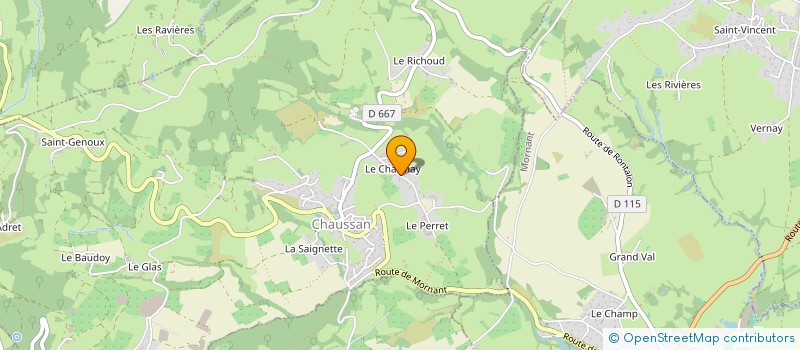 localisation de l'entreprise MONSIEUR ANTHONY LABOURE  CHAUSSAN