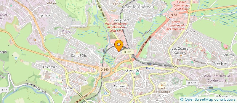 localisation de l'entreprise MONSIEUR ANTHONY LACAZE  RODEZ