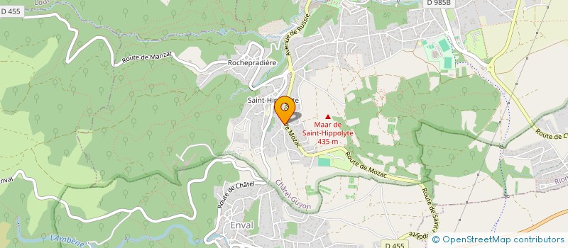 localisation de l'entreprise MONSIEUR ANTHONY LAFONT  CHATEL-GUYON