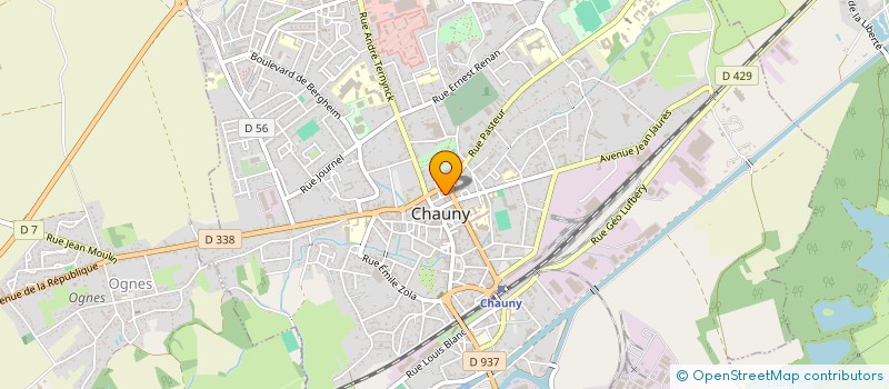 localisation de l'entreprise MONSIEUR ANTHONY LAGANT à CHAUNY