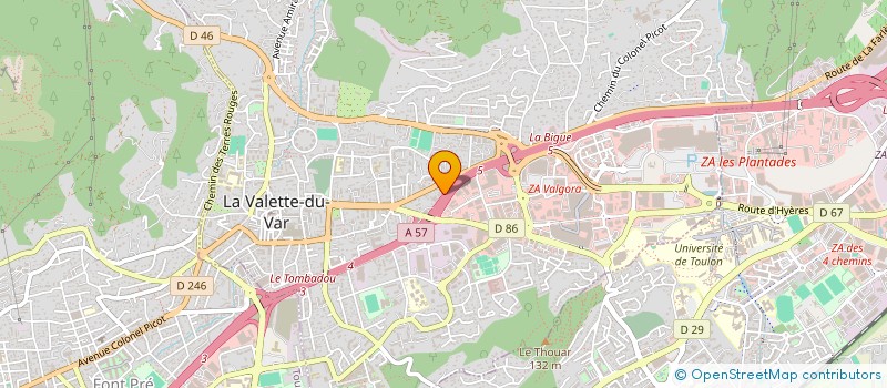 localisation de l'entreprise MONSIEUR ANTHONY LAINE  LA VALETTE-DU-VAR