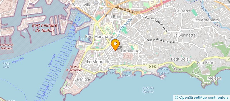 localisation de l'entreprise MONSIEUR ANTHONY LARIBI  TOULON