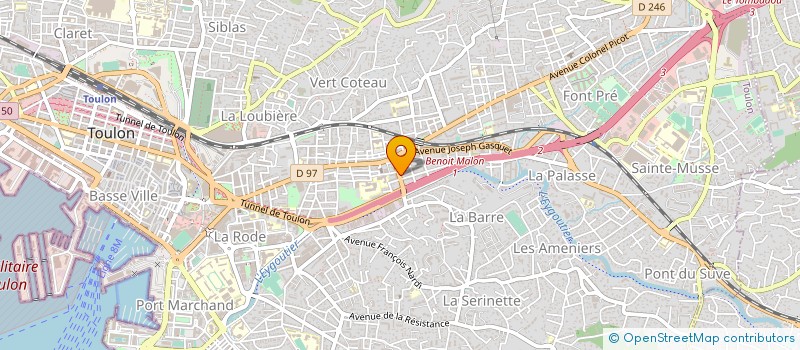 localisation de l'entreprise MONSIEUR ANTHONY LASSERRE  TOULON