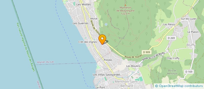 localisation de l'entreprise MONSIEUR ANTHONY LAVOREL à VEYRIER-DU-LAC