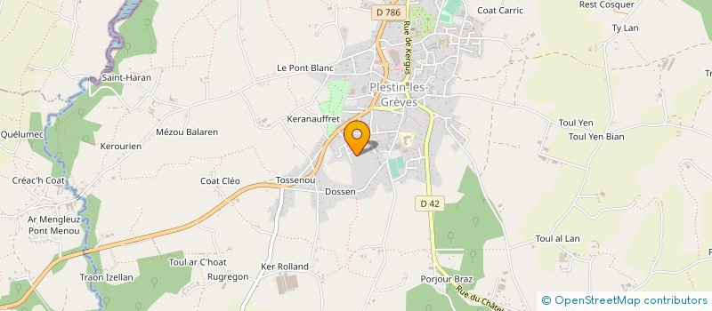 localisation de l'entreprise MONSIEUR ANTHONY LE CABEC  PLESTIN-LES-GREVES