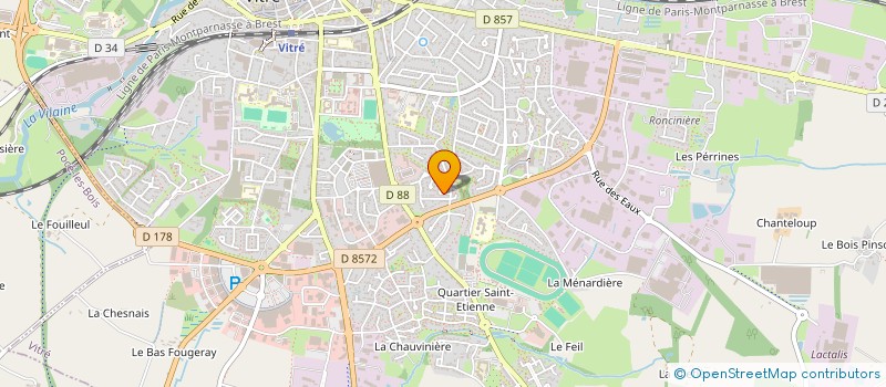 localisation de l'entreprise MONSIEUR ANTHONY LE GUEN  VITRE
