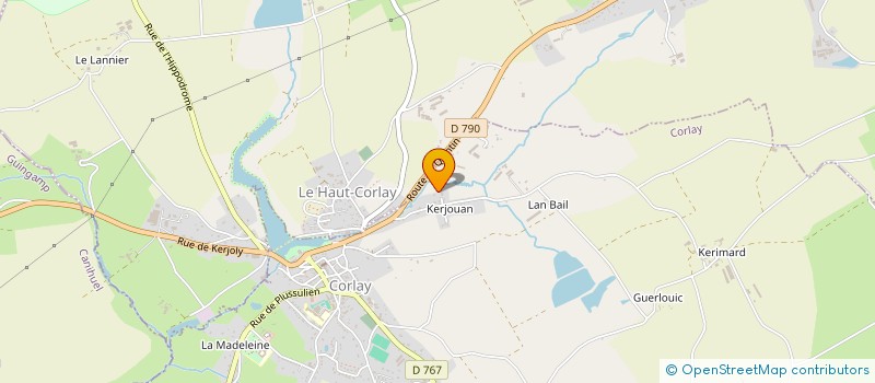 localisation de l'entreprise MONSIEUR ANTHONY LE RAY  CORLAY