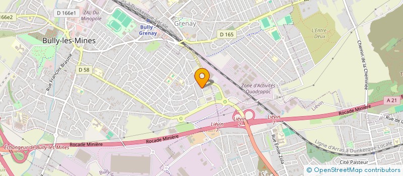 localisation de l'entreprise MONSIEUR ANTHONY LEBACQ  BULLY-LES-MINES