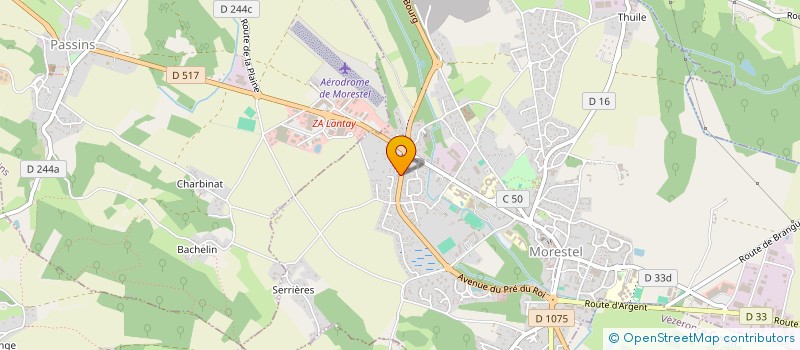 localisation de l'entreprise MONSIEUR ANTHONY LEBEAU  MORESTEL