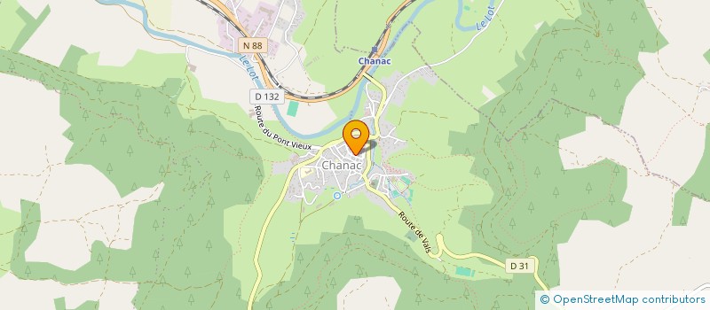 localisation de l'entreprise MONSIEUR ANTHONY LEBEGUE  CHANAC