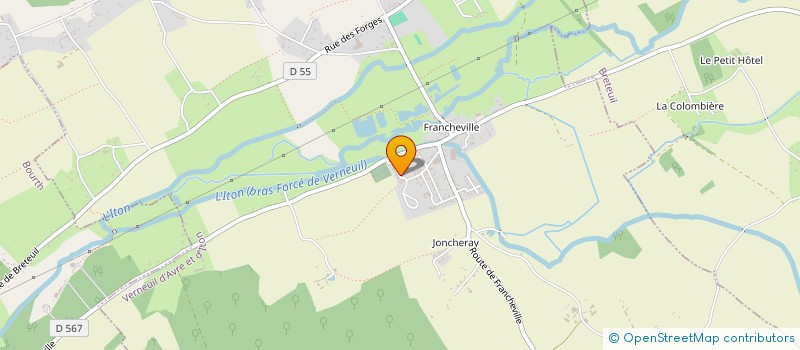 localisation de l'entreprise MONSIEUR ANTHONY LEBRUN  VERNEUIL D'AVRE ET D'ITON