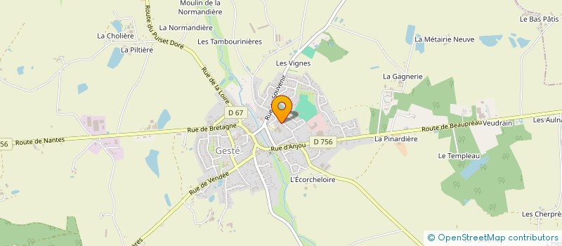 localisation de l'entreprise MONSIEUR ANTHONY LECLERC à BEAUPREAU-EN-MAUGES