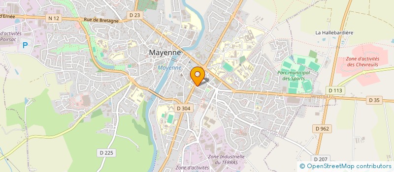 localisation de l'entreprise MONSIEUR ANTHONY LEGER  MAYENNE