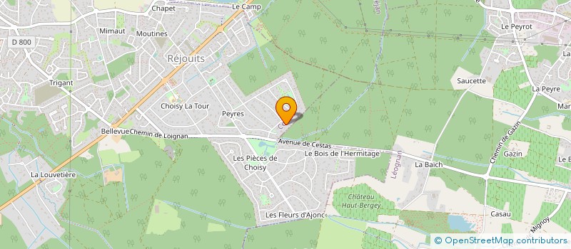 localisation de l'entreprise MONSIEUR ANTHONY LEINSTER  CESTAS