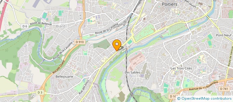localisation de l'entreprise MONSIEUR ANTHONY LENAIN à POITIERS