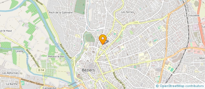 localisation de l'entreprise MONSIEUR ANTHONY LENOIR  BEZIERS
