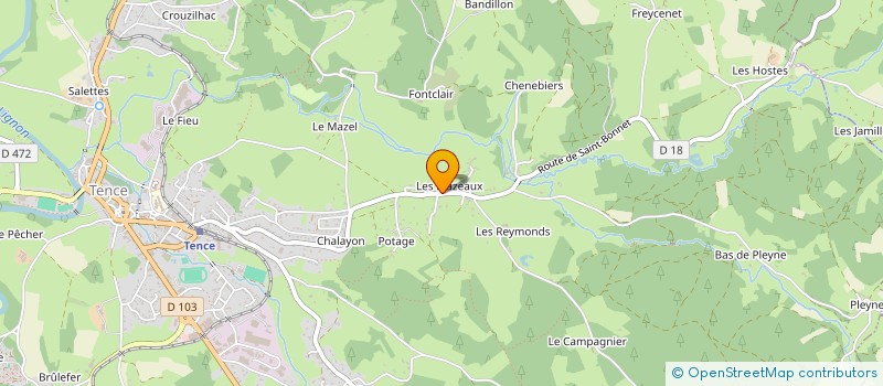 localisation de l'entreprise MONSIEUR ANTHONY LEPAGE  TENCE