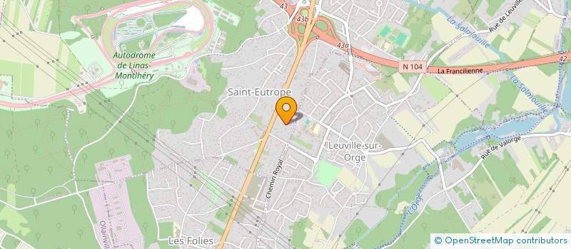 localisation de l'entreprise MONSIEUR ANTHONY LEPAGE  LINAS