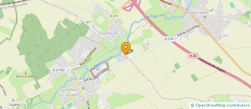 localisation de l'entreprise MONSIEUR ANTHONY LEPRETRE  TOURNEHEM-SUR-LA-HEM