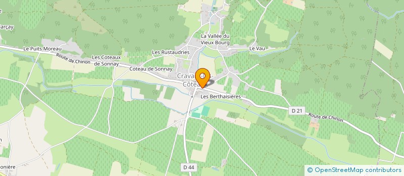 localisation de l'entreprise MONSIEUR ANTHONY LERQUET à THIZAY