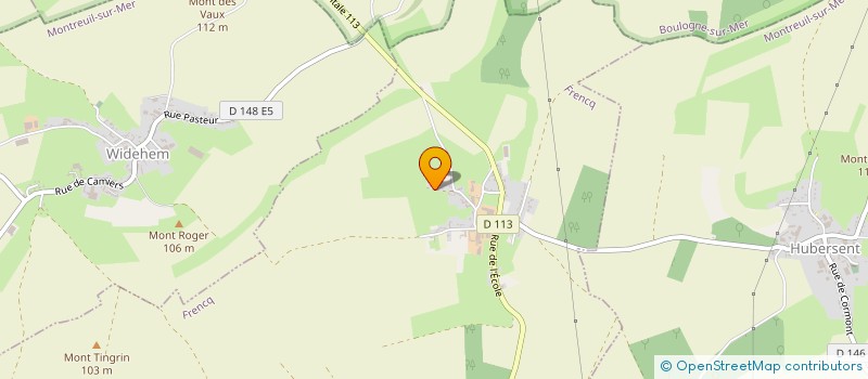 localisation de l'entreprise MONSIEUR ANTHONY LETENDART  FRENCQ