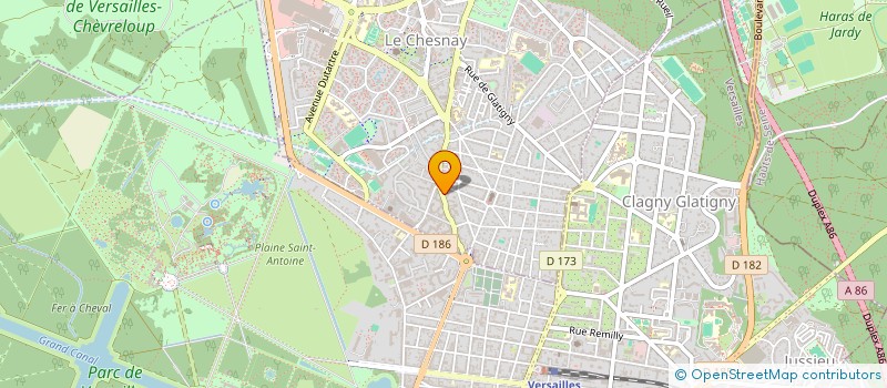 localisation de l'entreprise MONSIEUR ANTHONY LETOURNEUR  LE CHESNAY-ROCQUENCOURT