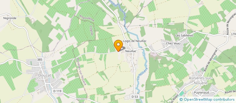 localisation de l'entreprise MONSIEUR ANTHONY LIAUD  ASNIERES-SUR-NOUERE