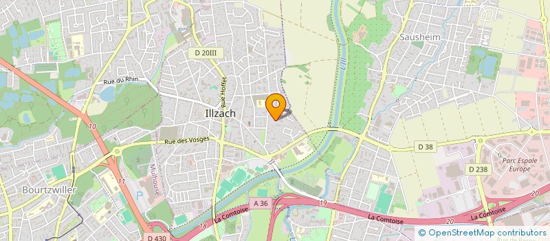 localisation de l'entreprise MONSIEUR ANTHONY LINARES  ILLZACH