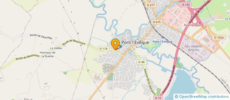 localisation de l'entreprise MONSIEUR ANTHONY LOIR  PONT L'EVEQUE