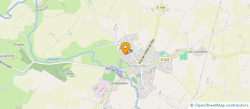 localisation de l'entreprise MONSIEUR ANTHONY LONCLE à ANDOUILLE