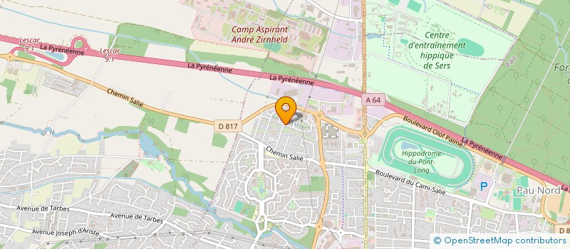 localisation de l'entreprise MONSIEUR ANTHONY LOPES  LONS