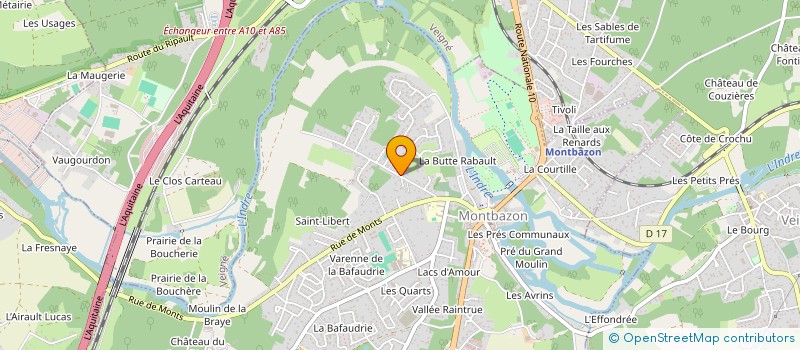 localisation de l'entreprise MONSIEUR ANTHONY LOUREIRO  MONTBAZON