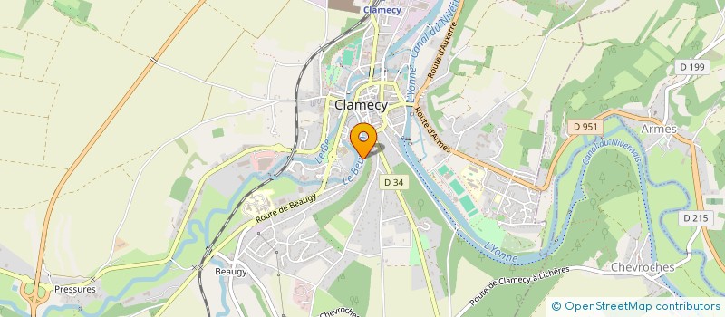 localisation de l'entreprise MONSIEUR ANTHONY LOURY  CLAMECY