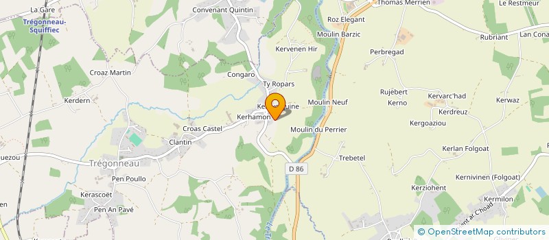 localisation de l'entreprise MONSIEUR ANTHONY LOZACH  TREGONNEAU