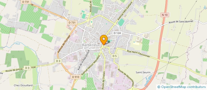 localisation de l'entreprise MONSIEUR ANTHONY LUGAND  BARBEZIEUX-SAINT-HILAIRE