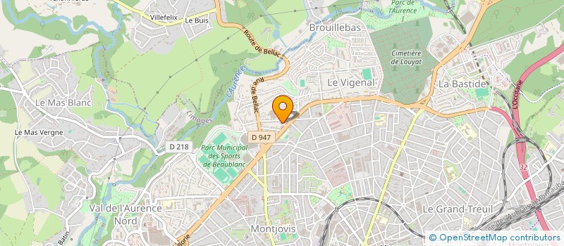 localisation de l'entreprise MONSIEUR ANTHONY MACHARINOW à LIMOGES