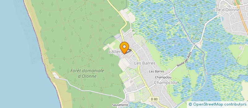 localisation de l'entreprise MONSIEUR ANTHONY MACONNERIE à LES SABLES D'OLONNE