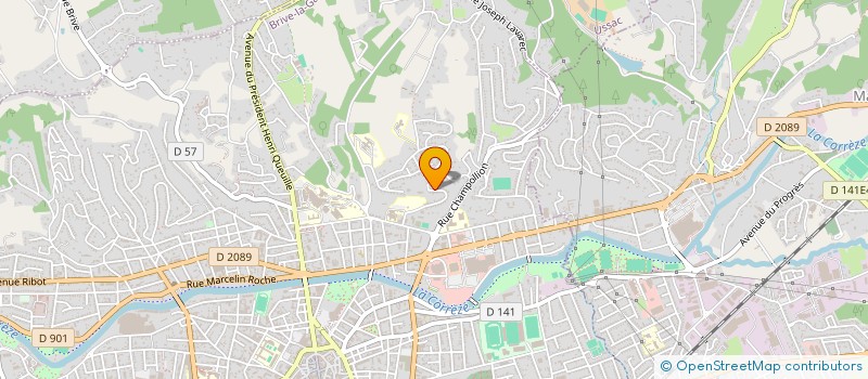 localisation de l'entreprise MONSIEUR ANTHONY MAGNIER  BRIVE-LA-GAILLARDE