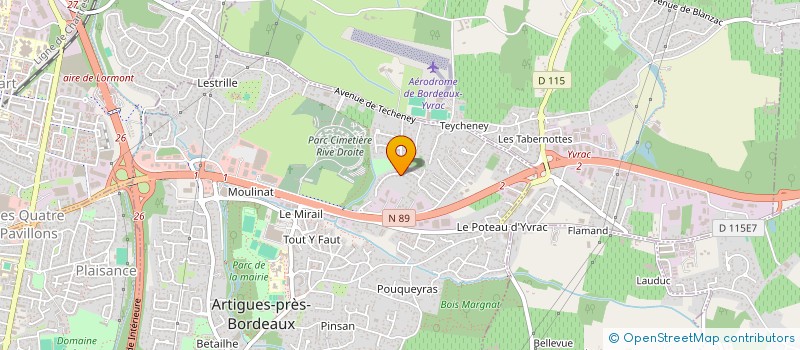 localisation de l'entreprise MONSIEUR ANTHONY MAHOUTO  ARTIGUES-PRES-BORDEAUX