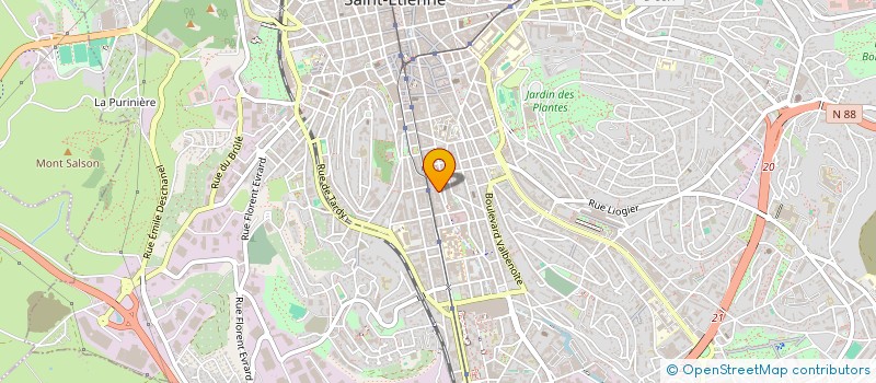 localisation de l'entreprise MONSIEUR ANTHONY MAILLARD  SAINT-ETIENNE