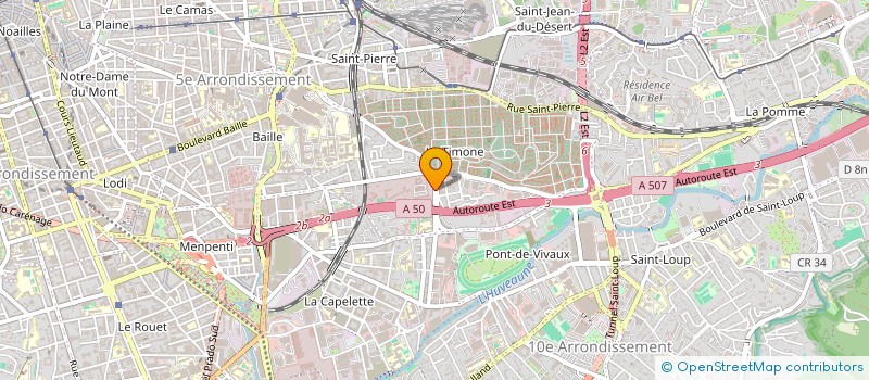 localisation de l'entreprise MONSIEUR ANTHONY MAIRE à MARSEILLE