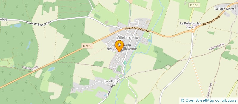 localisation de l'entreprise MONSIEUR ANTHONY MANDRON  VILLEFARGEAU